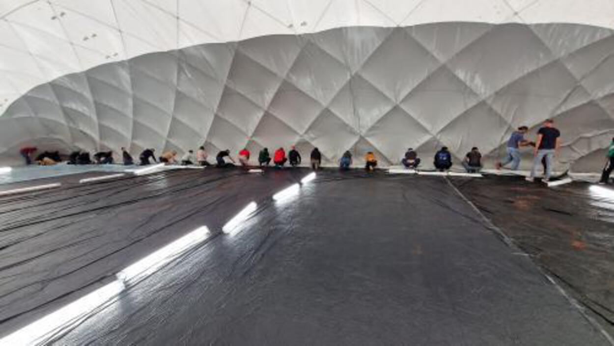 Opbau TOMCAR Arena & Aschreiwung Wantertraining